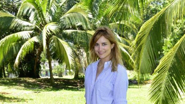 Alba Carrillo, a su llegada a la isla