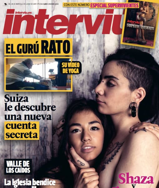 Jimena y Shaza, las jóvenes retenidas por su condición homosexual, se desnudan en la última portada de «Interviú»