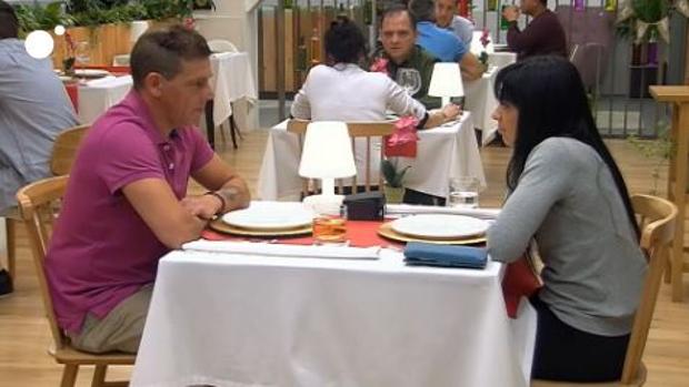 Michel y María Luisa, durante su cita