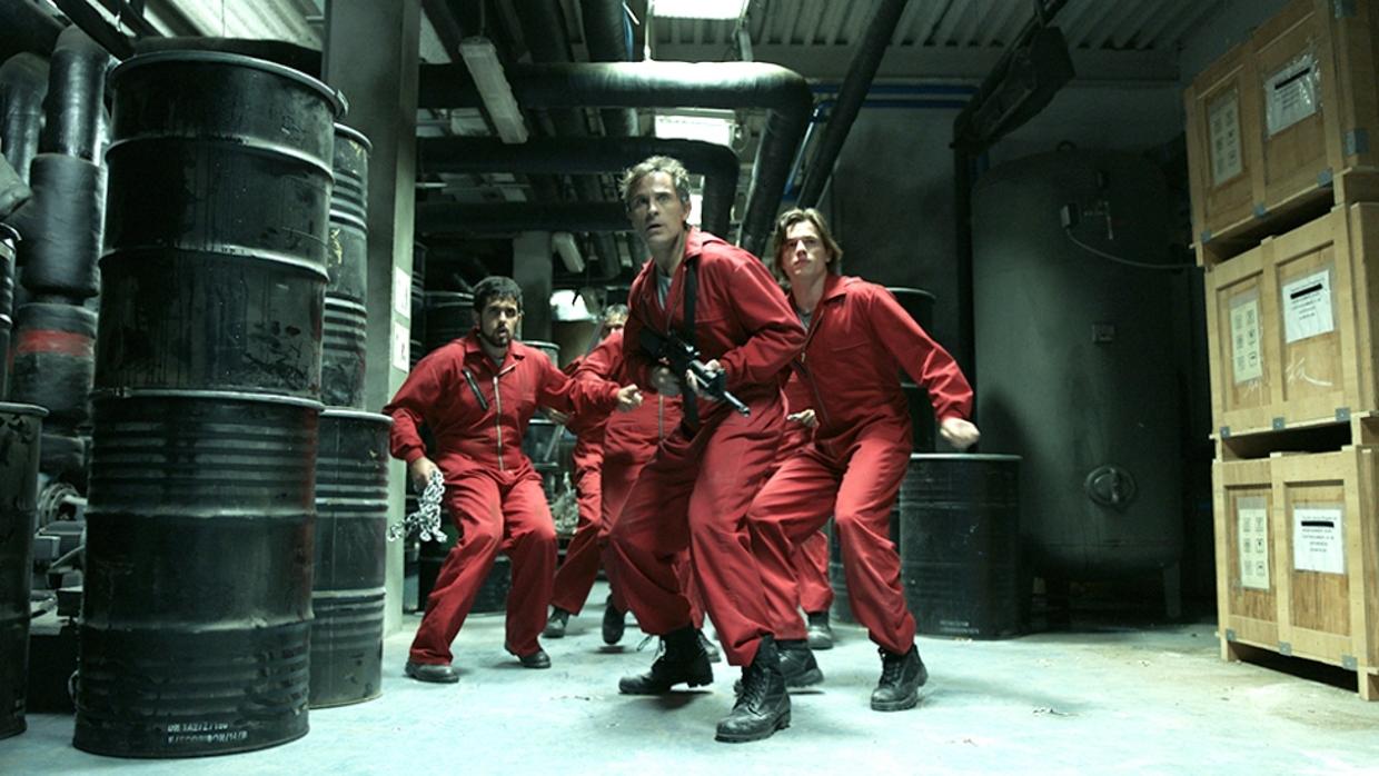 Un grupo de 16 rehenes consigue escapar de «La casa de papel»