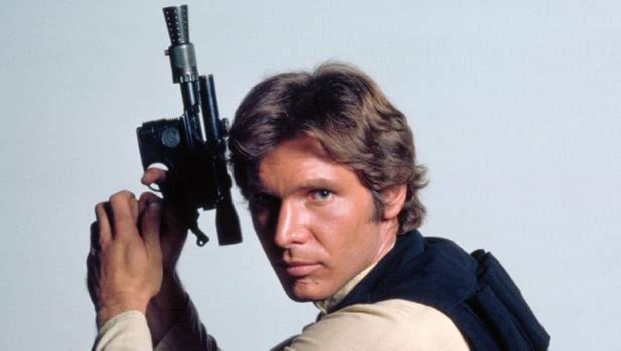 Harrison Ford como Han Solo en las fotos promocionales de la primera entrega de La Guerra de las Galaxias