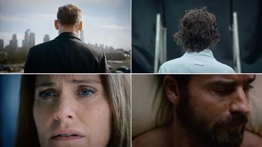 Amy Brenneman, Christopher Eccleston, Carrie Coon y Justin Theroux en «The Leftovers»