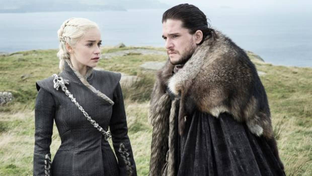 Daenerys Targaryen y Jon Nieve, en «Juego de Tronos»