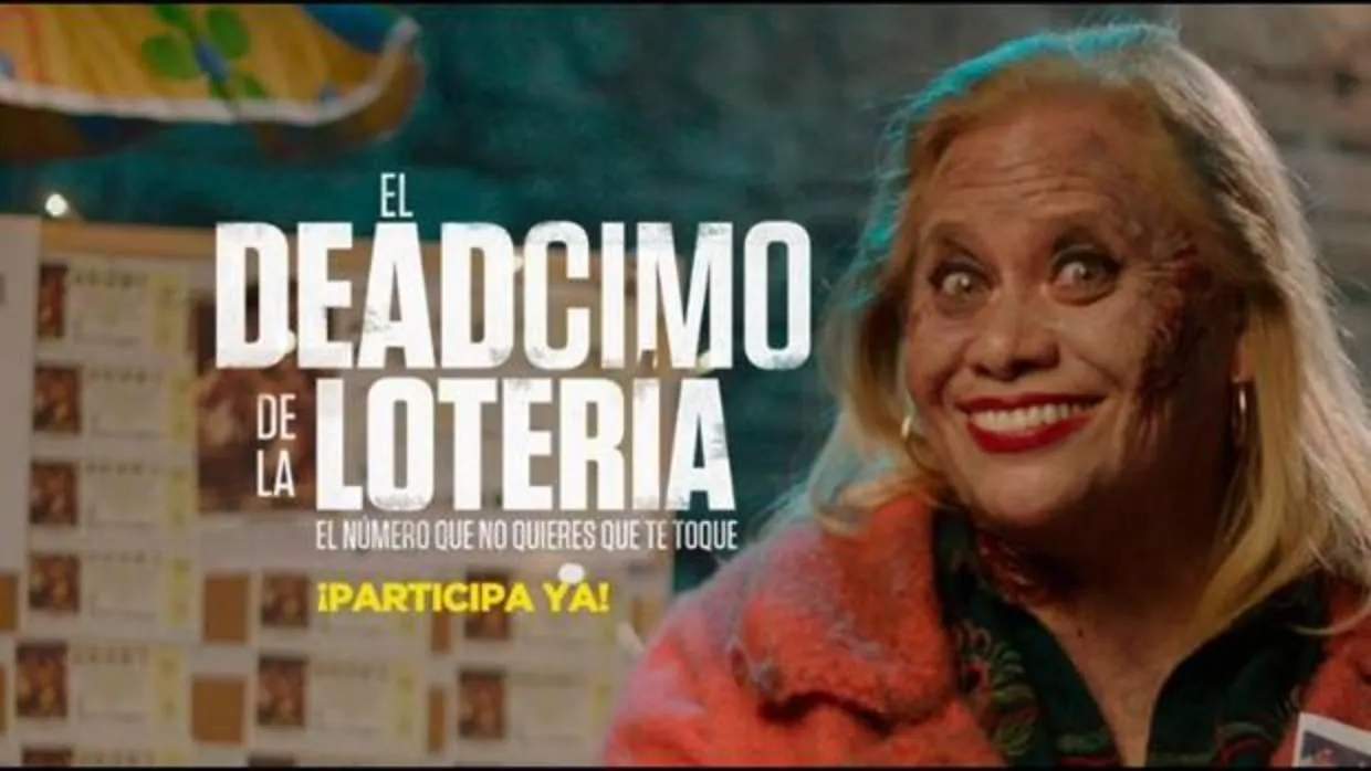 Carmina Barrios protagoniza la campaña, en el papel de lotera zombi
