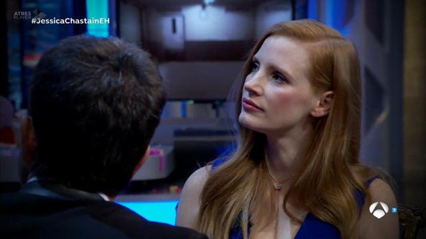 El singular récord que Jessica Chastain ha batido en «El Hormiguero»