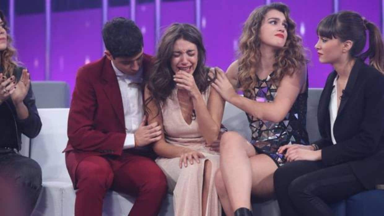 Ana Guerra no pudo contener las lágrimas en la Gala 11 tras conocer que seguiría una semana más en OT 2017