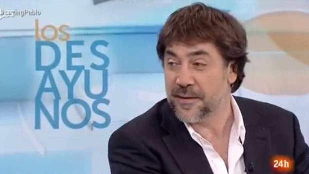 Javier Bardem, en «Los Desayunos de TVE»