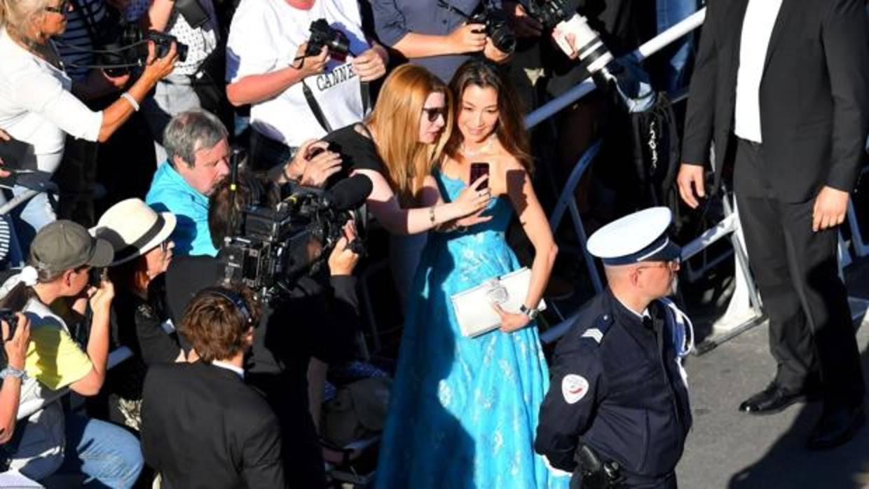 Esta imagen, tomada el año pasado en la alfombra roja de Cannes, no se volverá a repetir