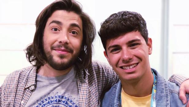 Alfred cumple su sueño y conoce a Salvador Sobral antes de Eurovisión