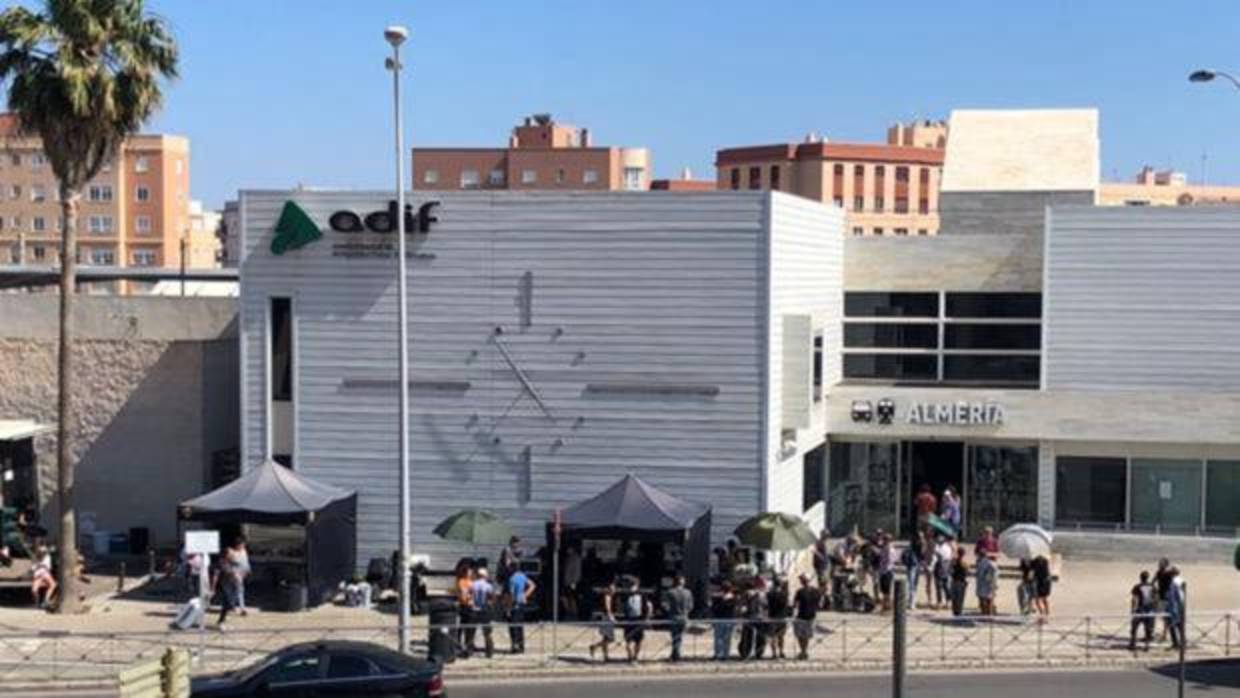 Un momento del rodaje de la serie