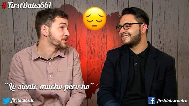 Miguel y Jorge durante su cita en «First Dates»