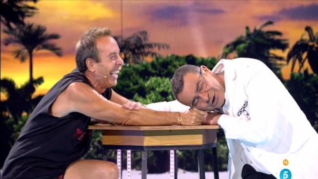 El tonteo del Maestro Joao y Jorge Javier en la final de «Supervivientes»