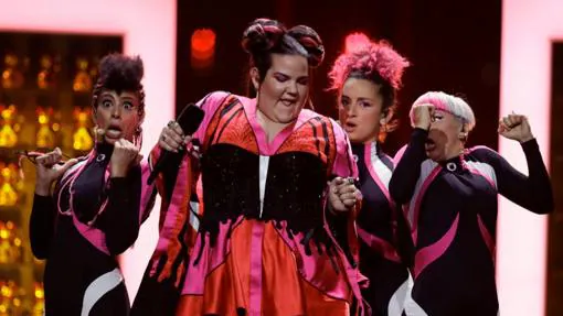 Netta actuando en la semifinal de Eurovisión del pasado 7 de mayo en Lisboa