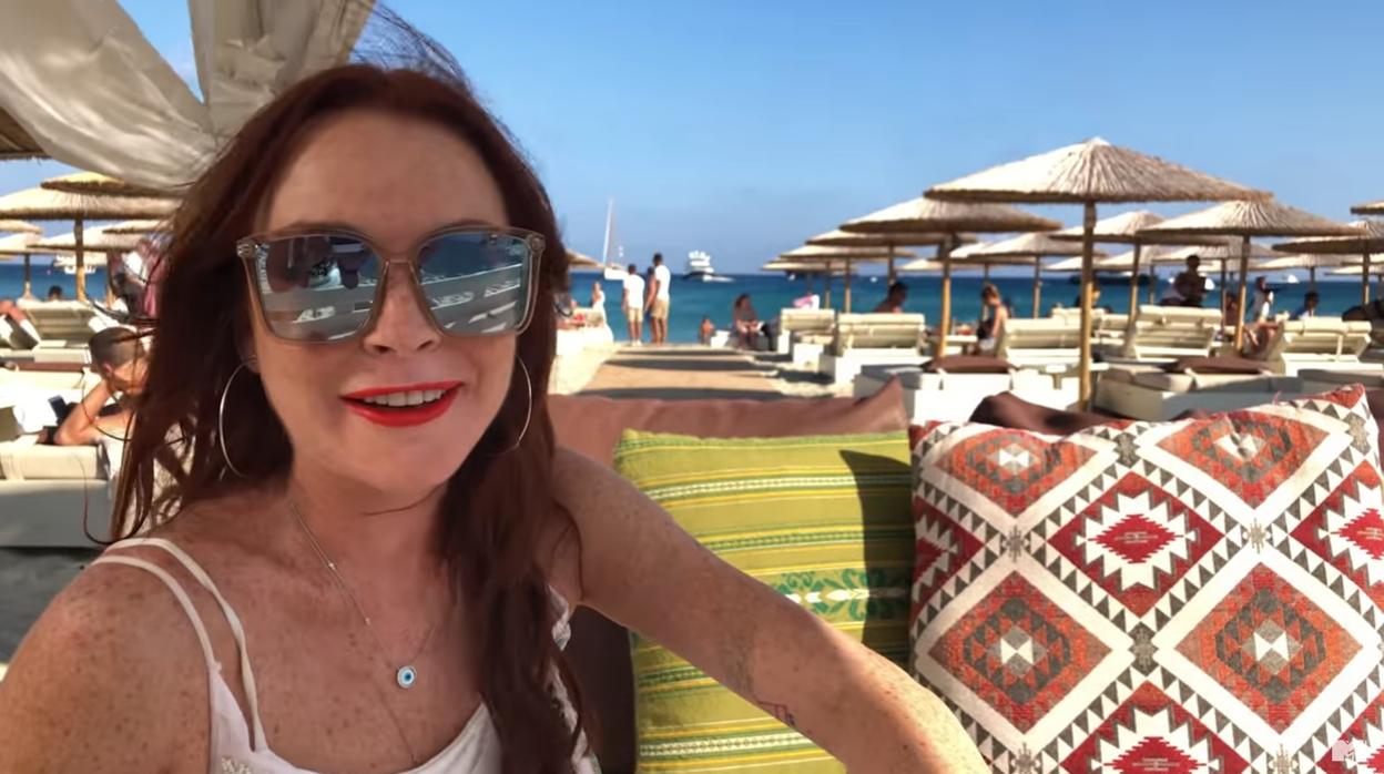 Lindsay Lohan en Miconos (Grecia)