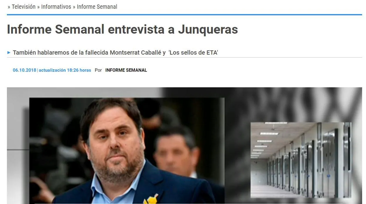 Casado carga contra TVE por entrevistar en «Informe Semanal» a Junqueras: «Es vergonzoso»