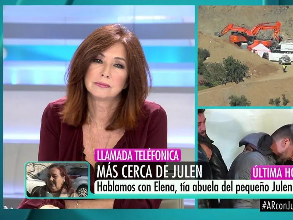Ana Rosa, informando de la última hora del rescate de Julen en «El programa de Ana Rosa»