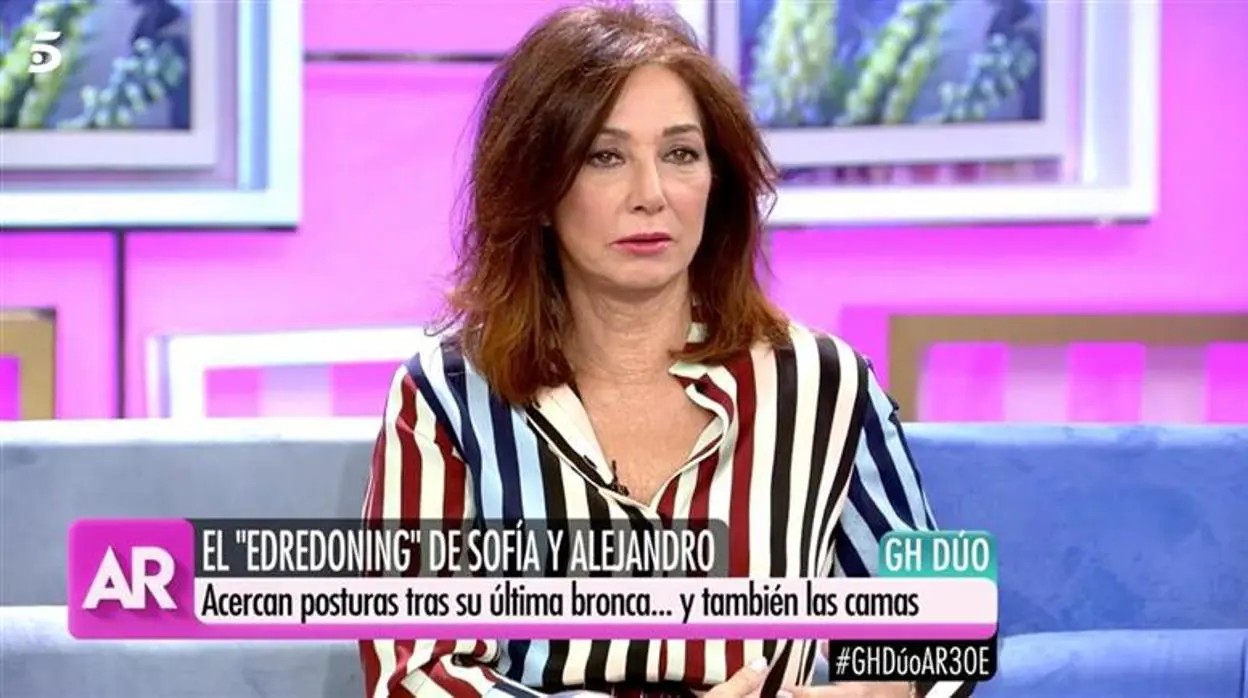 La presentadora, en «El programa de Ana Rosa»