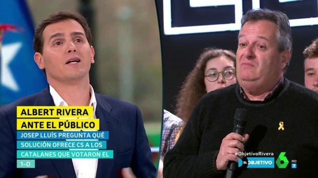El tenso enfrentamiento de Albert Rivera con un independentista catalán