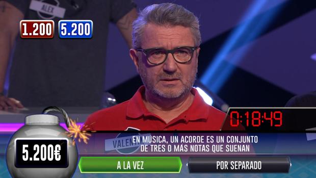 El fallo que privó a Valentín, de «Los Lobos», de hacer pleno en «¡Boom!»: «¡Qué pena, tío!»