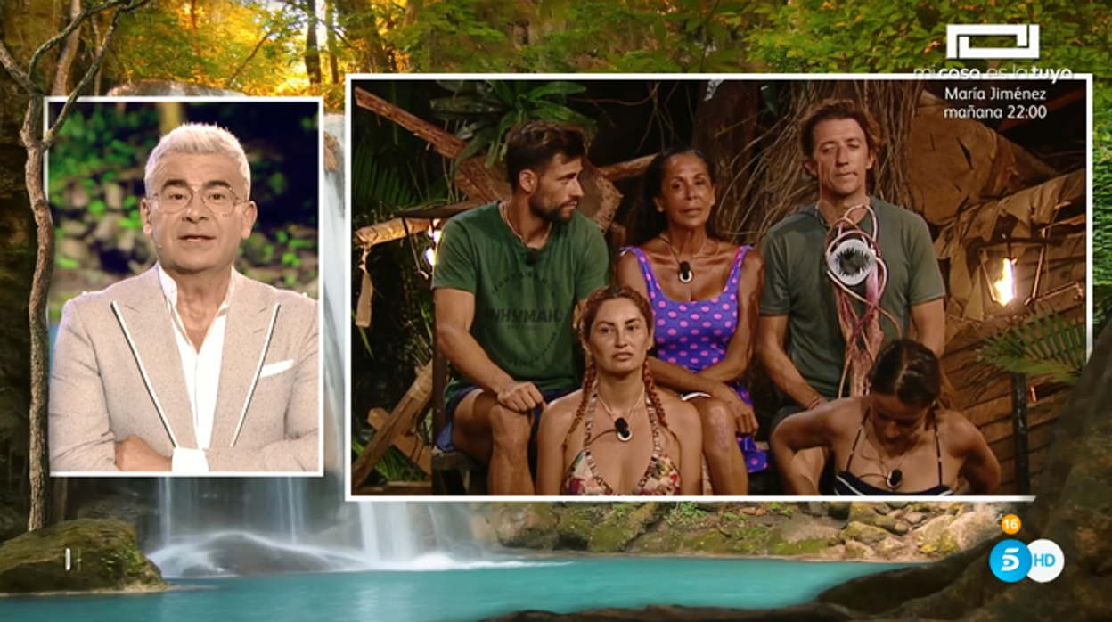 Jorge Javier charla con Isabel Pantoja en «Supervivientes»