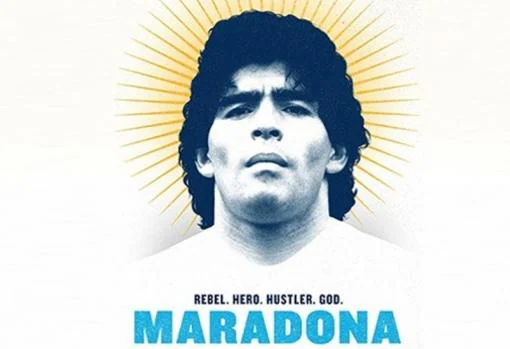 Cartel del filme de Maradona presentado en Cannes