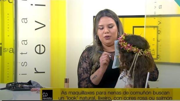 Escándalo en la televisión gallega por emitir un curso de maquillaje para niñas