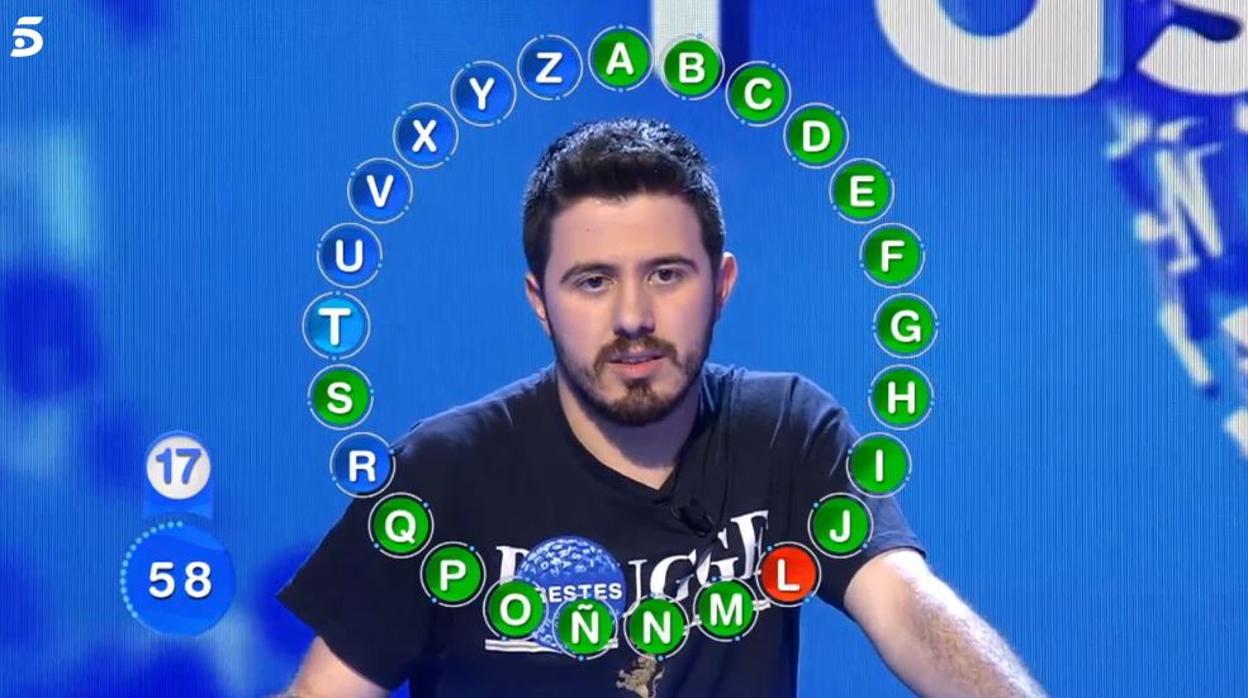 Orestes, veterano concursante en Pasapalabra
