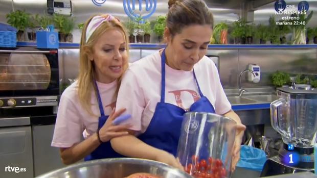 «MasterChef» arranca con una tremenda bronca entre Ana Obregón y Vicky Martín Berrocal: «¡Que te quites de aquí!»