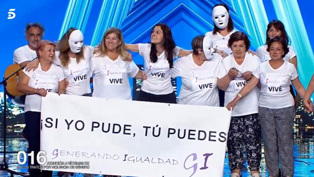 La emotiva actuación de un grupo de víctimas de violencia de género en «Got Talent»