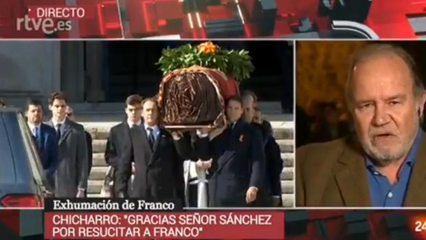 Despliegue masivo en TVE para cubrir la exhumación de los restos de Francisco Franco