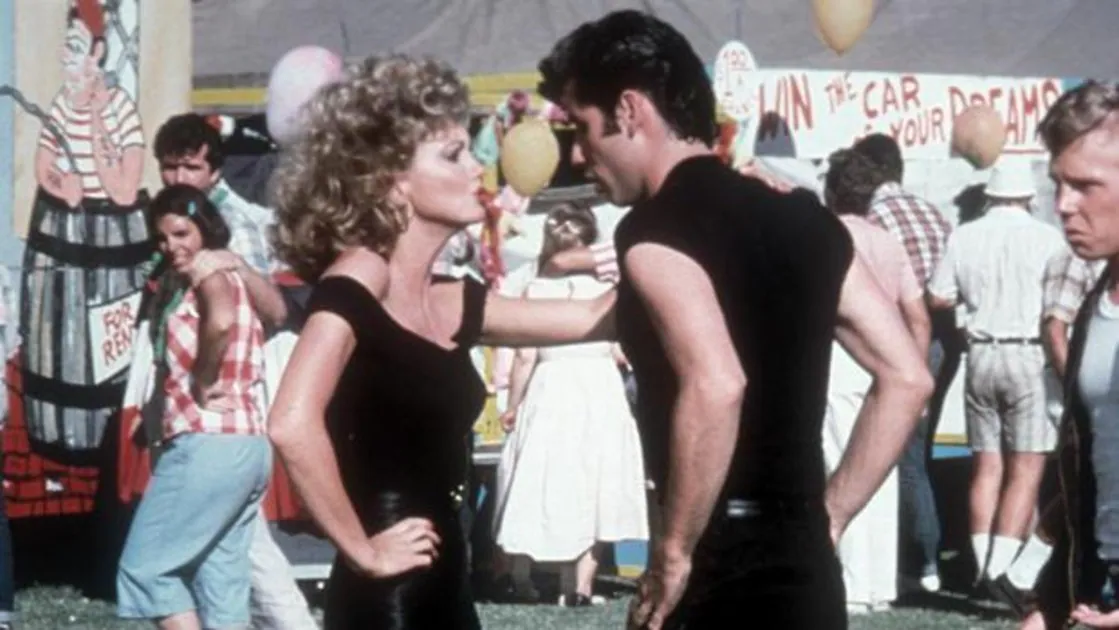 Olivia Newton-John y John Travolta en «Grease»