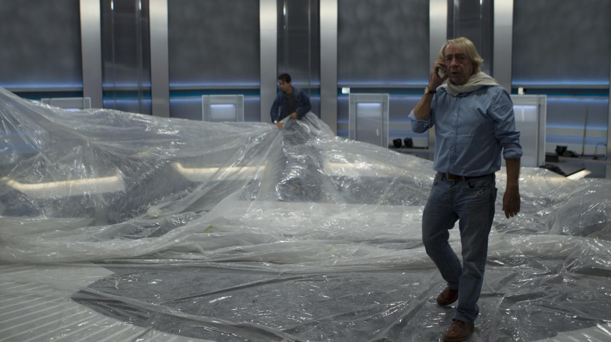 Tacho de la Calle, el pasado día 2, durante los preparativos del debate, en el Pabellón de Cristal de la Casa de Campo
