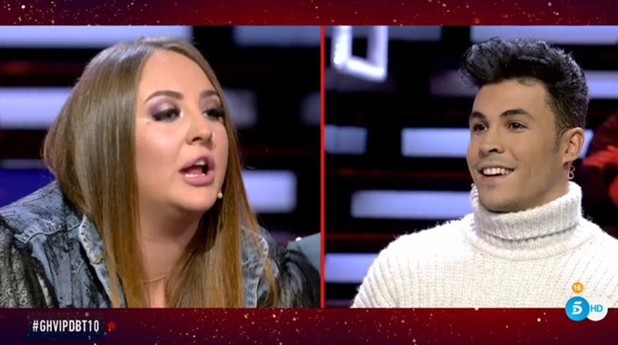 Rocío Flores y Kiko Jiménez se enfrentaron en «GH: El debate»