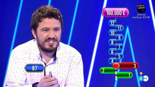 Orestes, expulsado de «El Tirón» tras no llegar al mínimo de aciertos