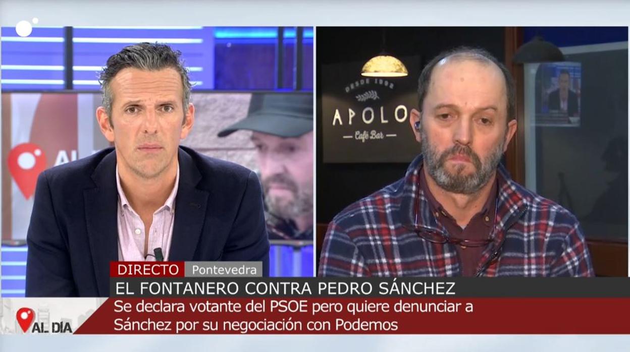 Juan Carlos Pérez, en su intervención en «Cuatro al día»