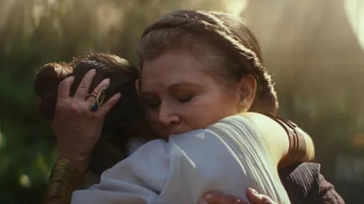 Carrie Fisher y Daisy Ridley