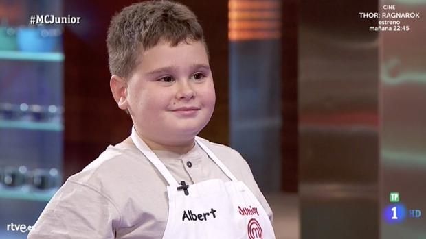 TVE cancela la cuenta de Albert, de «MasterChef Junior», por difundir mensajes políticos