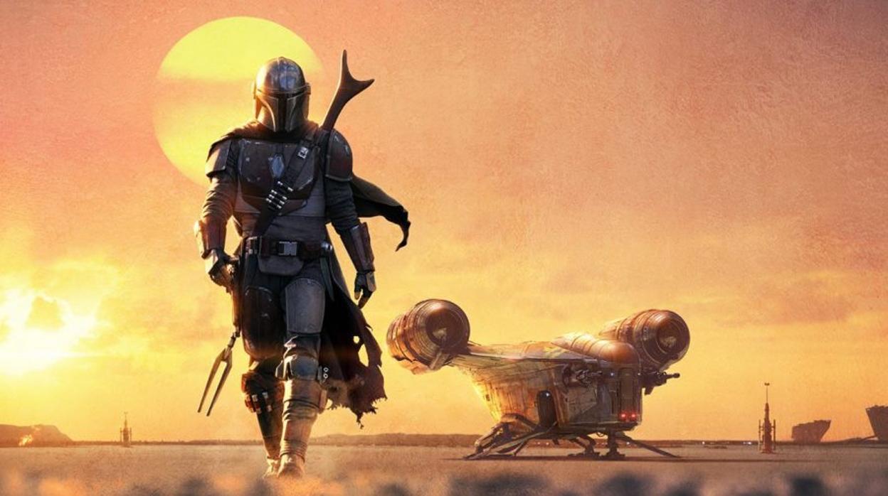 Cartel promocional de «The Mandalorian»