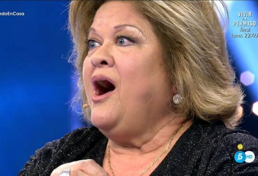 María, al ver a Omar en el plató de «Volverte a ver»