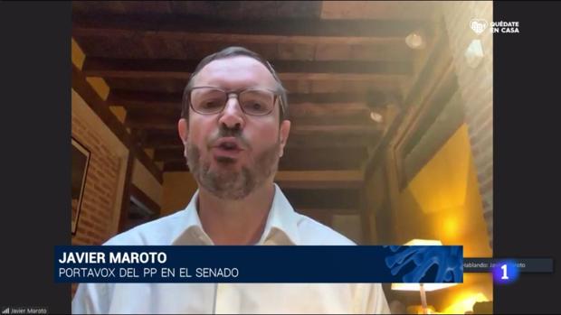 Error de TVE al llamar «portavox» a Javier Maroto en un rótulo