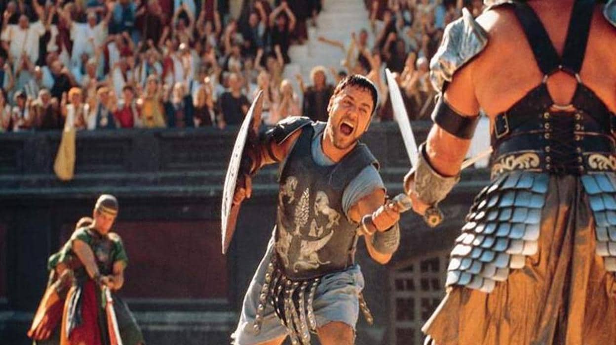 Russell Crowe en una escena de «Gladiator»