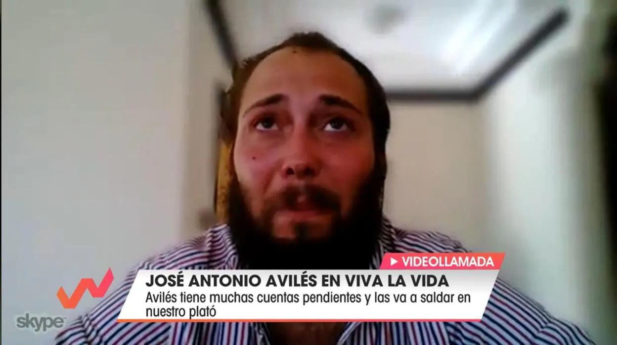 Momento en el que Antonio Avilés interviene por videollamada en «Viva la vida» el pasado domingo 17 de mayo