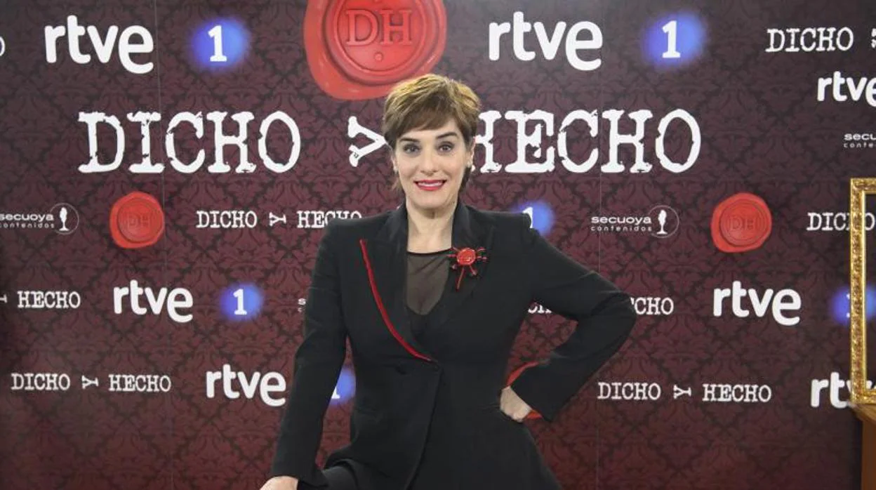 Anabel Alonso, en 2018, durante la presentación del programa de Televisión Española «Dicho y hecho»
