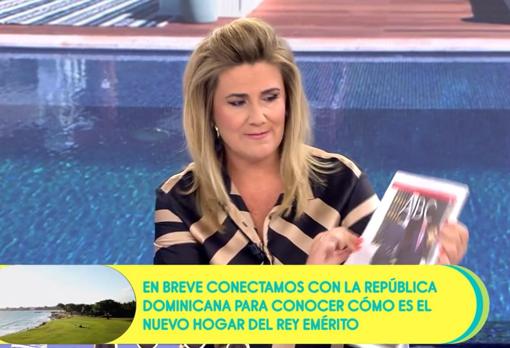 Carlota Corredera, con la portada de ABC del martes 4 de agosto