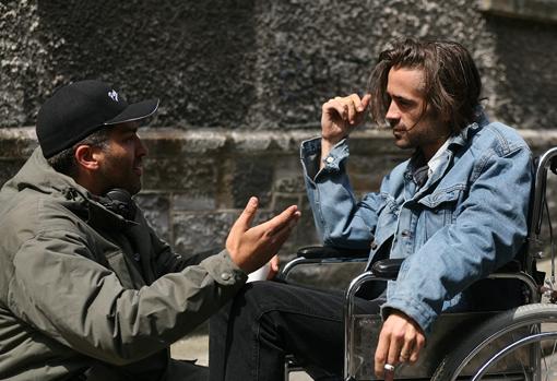 Colin Farrell, en el rodaje de «Triage»