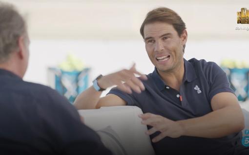 Nadal, durante su entrevista con Bertín