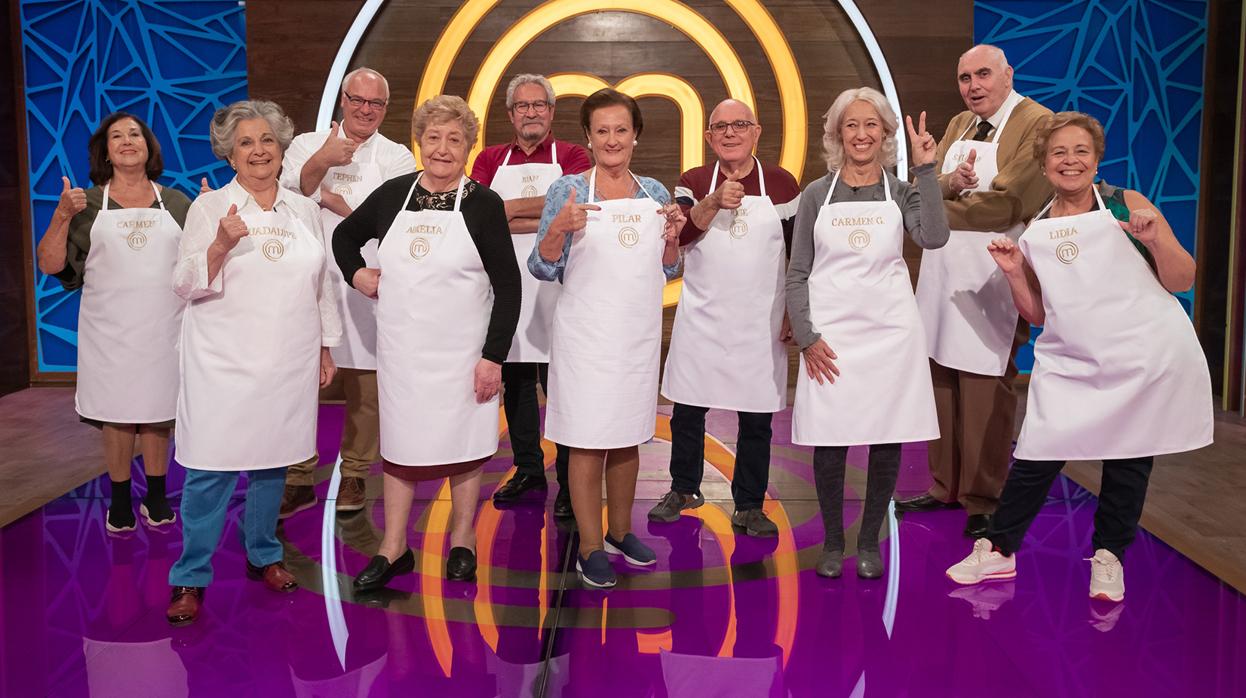 Los diez concursantes de «Masterchef Abuelos»