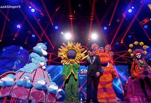 Las cuatro máscaras participantes en la votación final