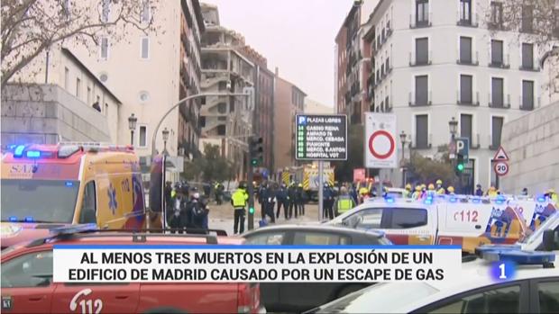 RTVE rectifica y altera su programación para informar de la explosión de gas en Madrid