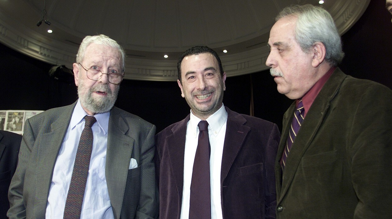 Antonio Giménez-Rico, con Luis García Berlanga y José Luis Garci